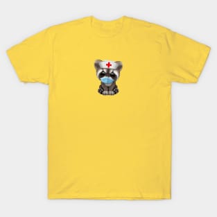 Cute Baby Raccoon Nurse T-Shirt